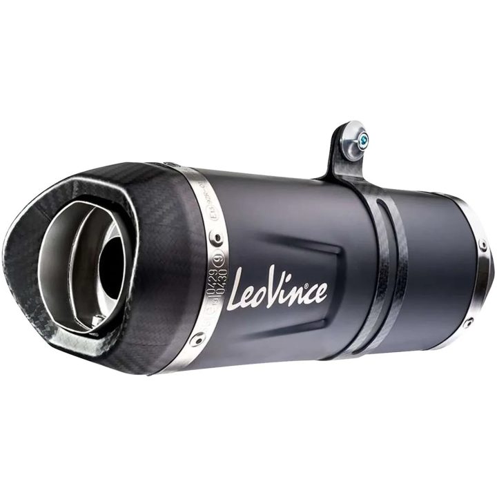 Helsystem LV One Evo Black Edition Rostfritt LeoVince Slash-cut – bild 2