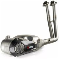 Helsystem Racing 1-i-1 Kolfiber/Rostfritt Stål Akrapovic