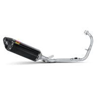 Helsystem Racing 1-i-1 Kolfiber/Rostfritt Stål Akrapovic