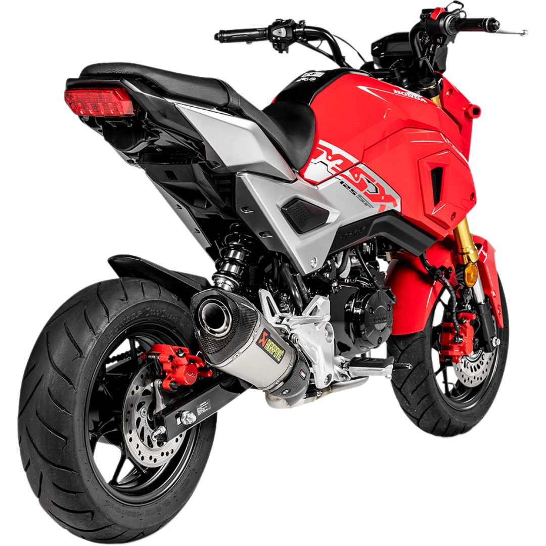 Helsystem Racing 1-i-1 Kolfiber/Rostfritt Stål/Titan Akrapovic Ljuddämpare – bild 2