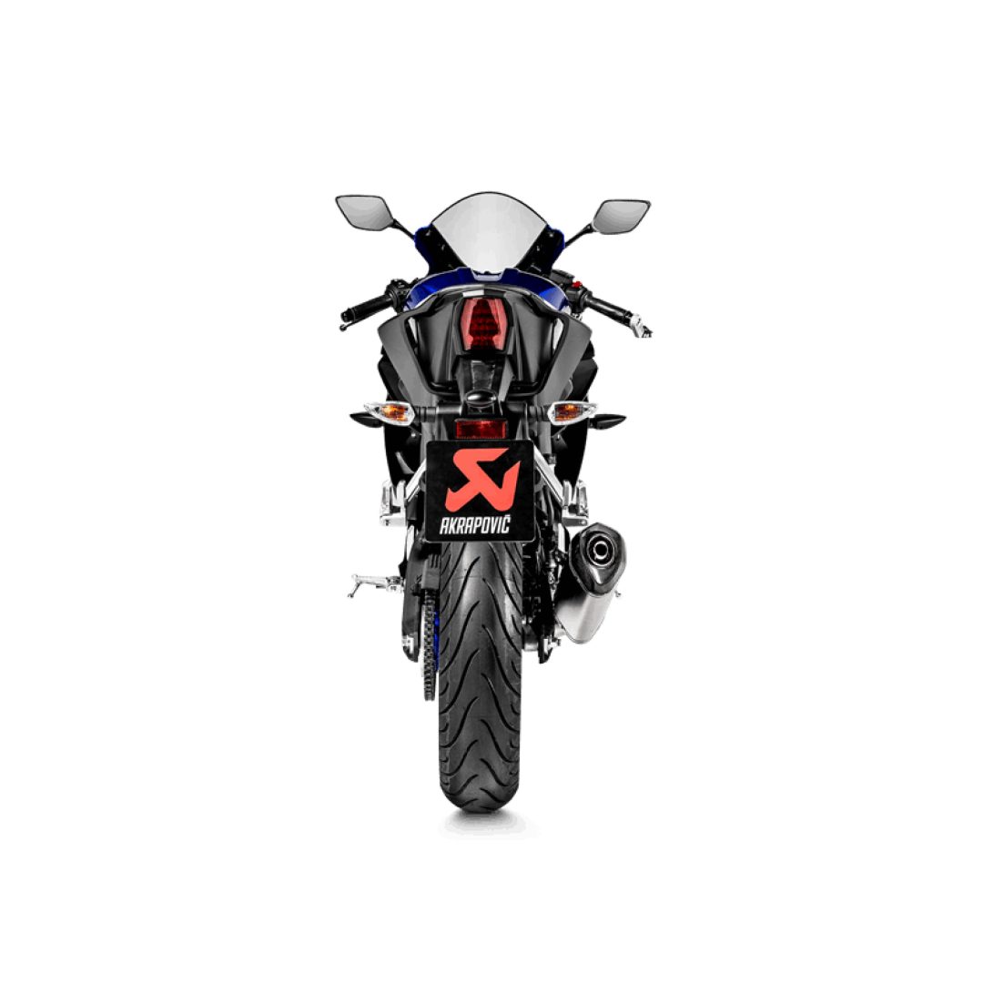Helsystem Racing 1-i-1 Kolfiber/Titan Akrapovic svart/silver – bild 3