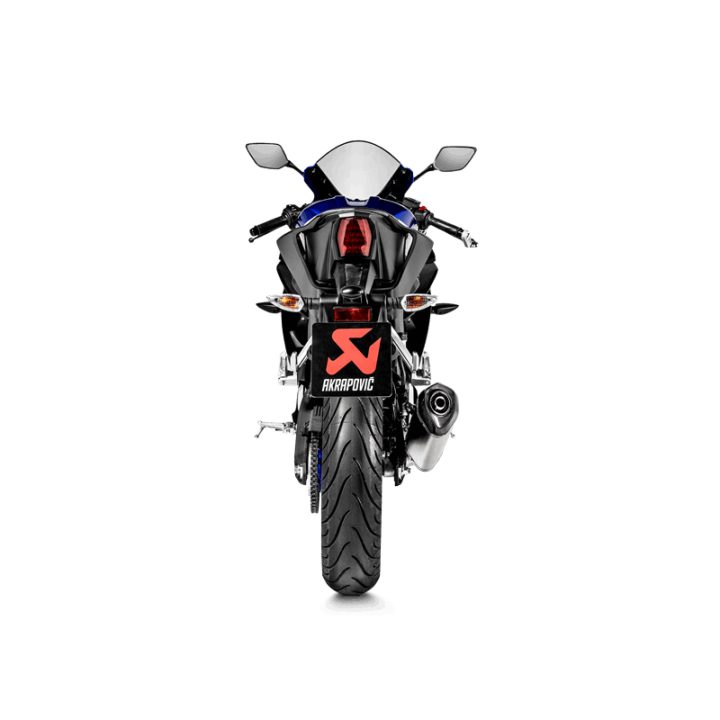 Helsystem Racing 1-i-1 Kolfiber/Titan Akrapovic svart/silver – bild 3