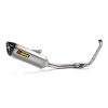 Helsystem Racing 1-i-1 Kolfiber/Titan Akrapovic svart/silver – miniatyr 1