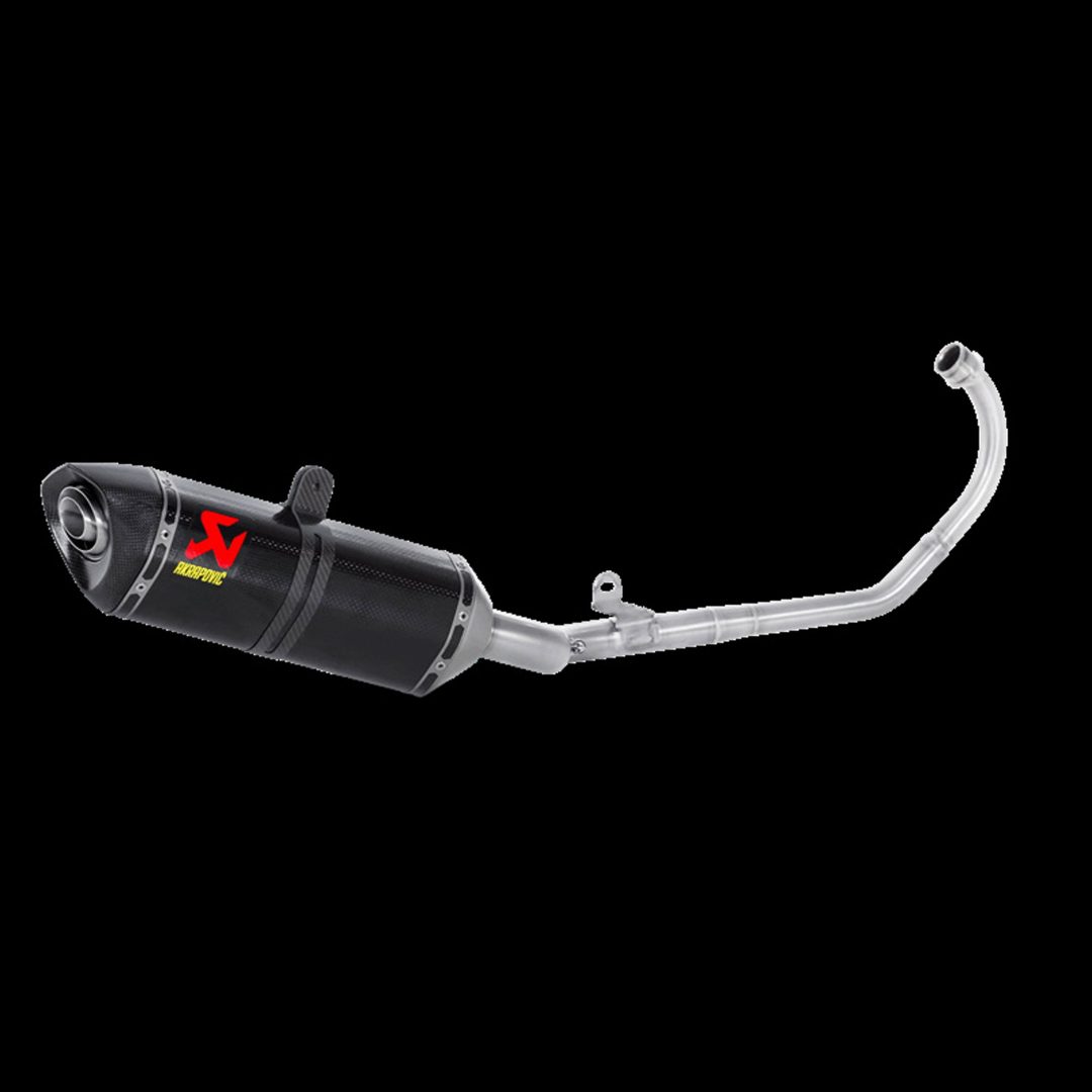 Helsystem Racing 1-i-1 Rostfritt Stål/Kolfiber Akrapovic