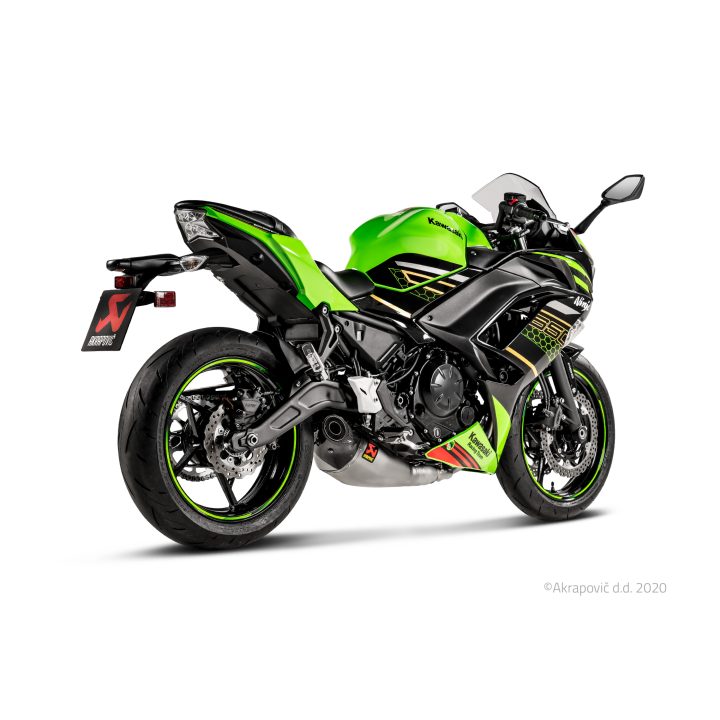 Helsystem Racing 2-i-1 Rostfritt Stål/Titan Akrapovic svart/silver – bild 3