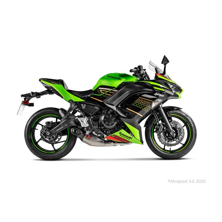 Helsystem Racing 2-i-1 Rostfritt Stål/Titan Akrapovic svart/silver – bild 2