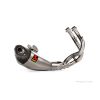 Helsystem Racing 2-i-1 Rostfritt Stål/Titan Akrapovic svart/silver – miniatyr 1