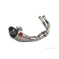Helsystem Racing 2-i-1 Rostfritt Stål/Titan Akrapovic