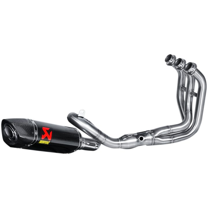 Helsystem Racing 3-i-1 Rostfritt Stål/Kolfiber Akrapovic Svart – bild 2