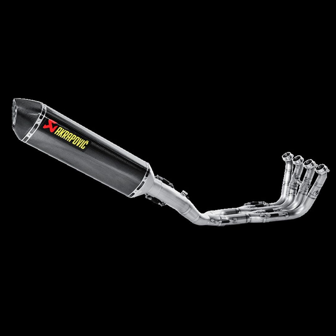 Helsystem Racing 4-i-1 Kolfiber/Rostfritt Stål Akrapovic