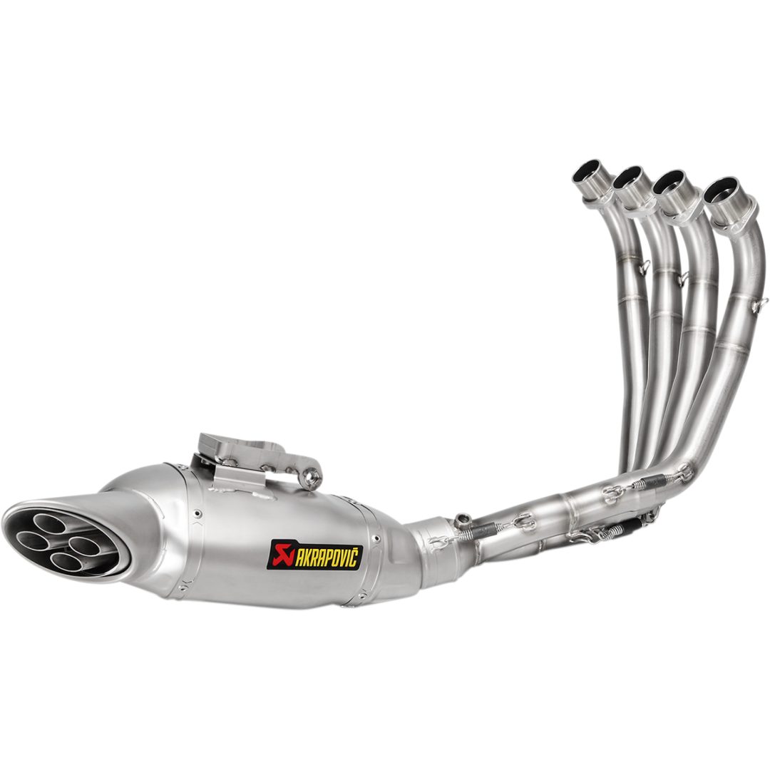 Helsystem Racing 4-i-1 Rostfritt Stål/Titan Akrapovic Silver – bild 7