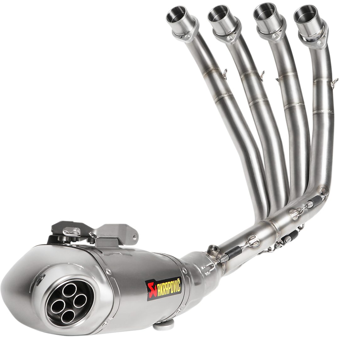 Helsystem Racing 4-i-1 Rostfritt Stål/Titan Akrapovic Silver – bild 6
