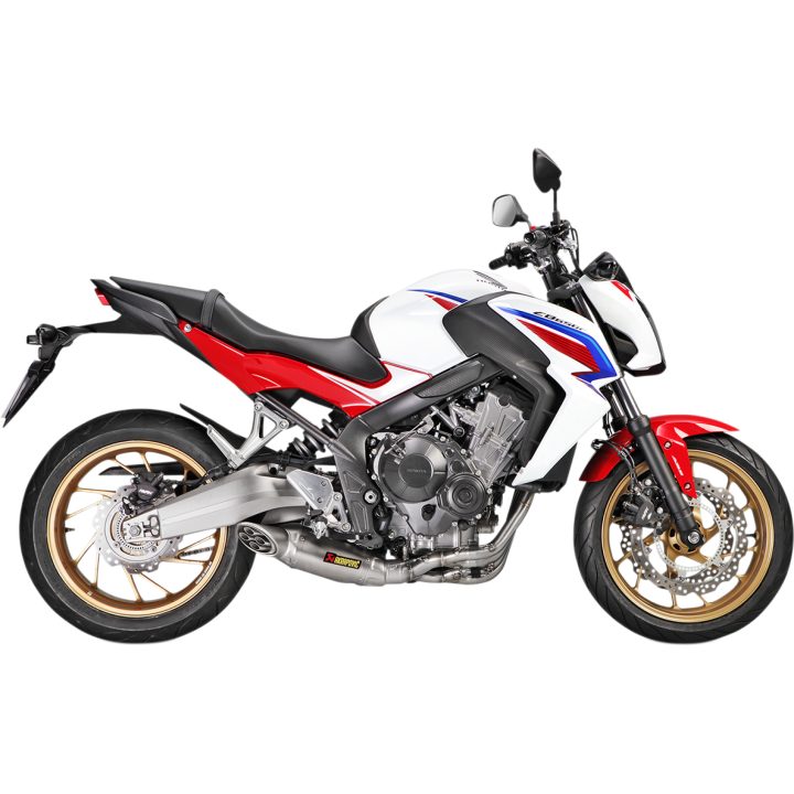 Helsystem Racing 4-i-1 Rostfritt Stål/Titan Akrapovic Silver – bild 5