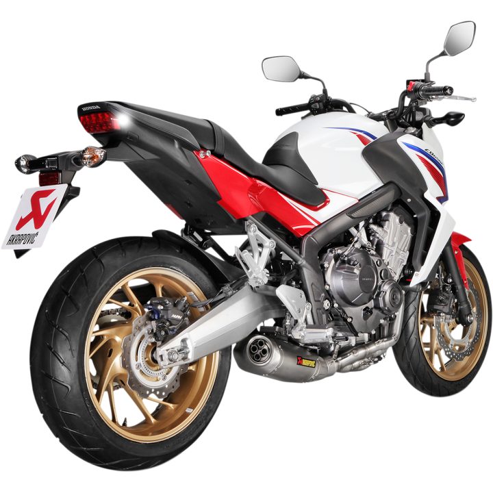Helsystem Racing 4-i-1 Rostfritt Stål/Titan Akrapovic Silver – bild 4