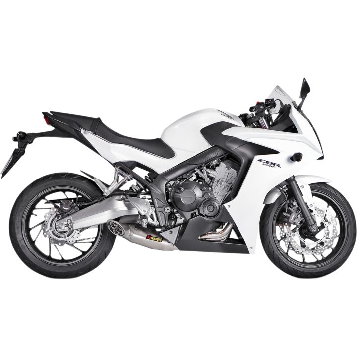 Helsystem Racing 4-i-1 Rostfritt Stål/Titan Akrapovic Silver – bild 3