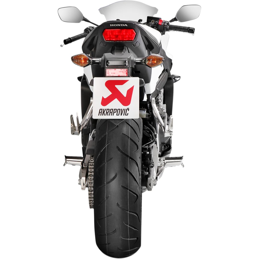 Helsystem Racing 4-i-1 Rostfritt Stål/Titan Akrapovic Silver – bild 2