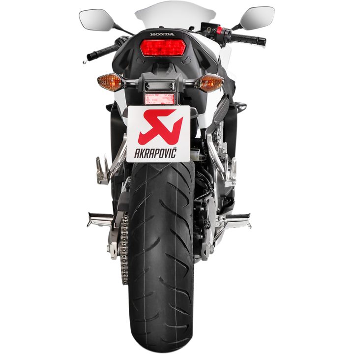 Helsystem Racing 4-i-1 Rostfritt Stål/Titan Akrapovic Silver – bild 2