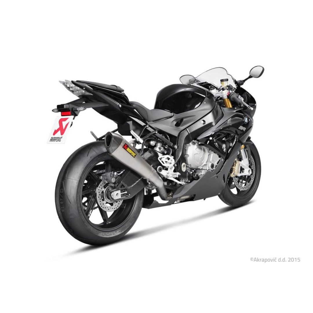 Helsystem Racing 4-i-1 Rostfritt Stål/Titan Akrapovic Silver