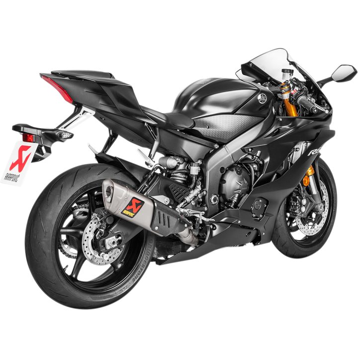 Helsystem Racing 4-i-1 Rostfritt Stål/Titan Akrapovic Silver – bild 2