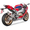 Helsystem Racing 4-i-1 Rostfritt Stål/Titan Akrapovic Silver – miniatyr 1