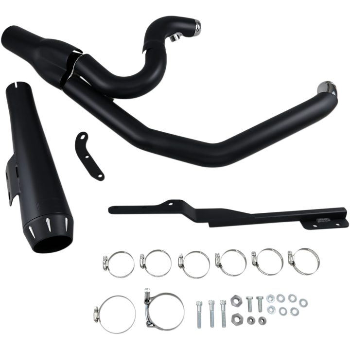 Helsystem ROAD RAGE Harley-Davidson 2-INTO-1 BASSANI XHAUST Svart / Kort – bild 2