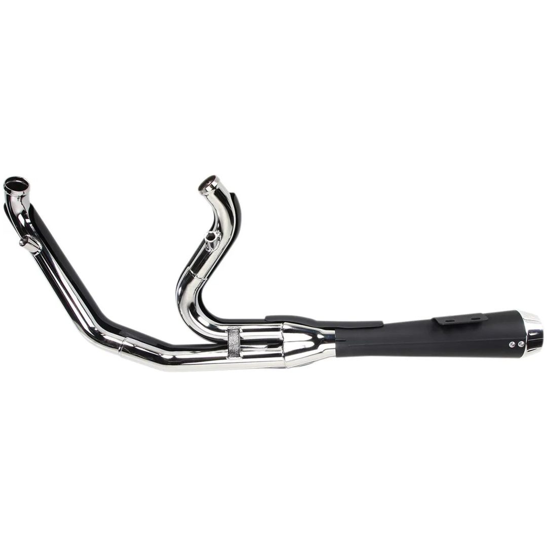 Helsystem ROAD RAGE Harley-Davidson 2-INTO-1 BASSANI XHAUST Svart / Short upswept – bild 2