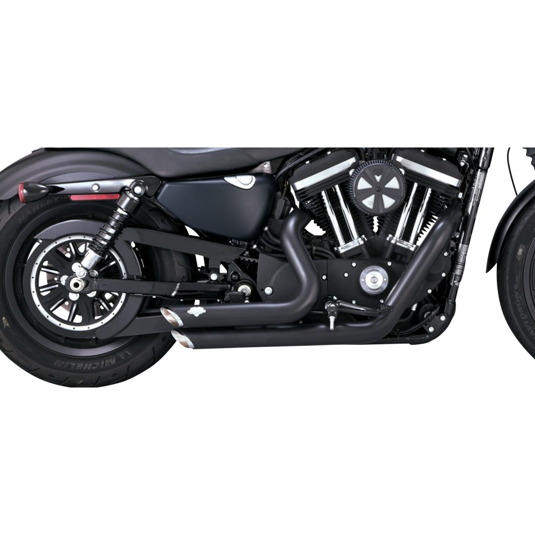 Helsystem Shortshots Staggered Svart VANCE & HINES Ljuddämpare – bild 6
