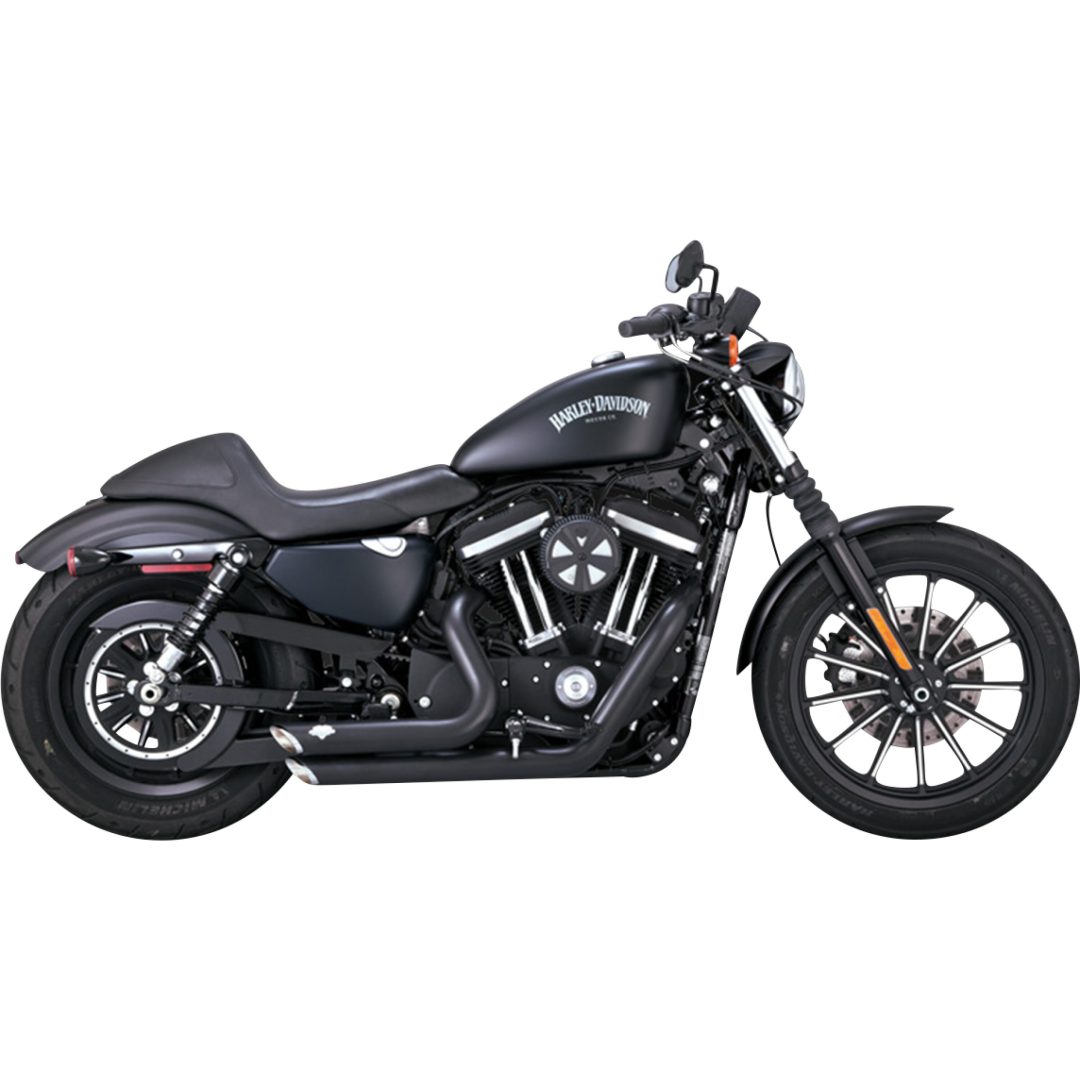 Helsystem Shortshots Staggered Svart VANCE & HINES Ljuddämpare – bild 4