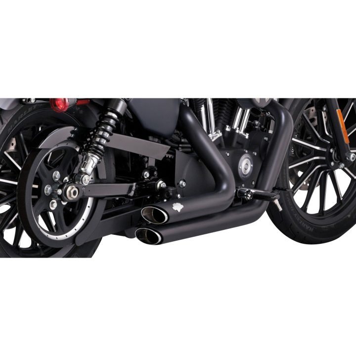 Helsystem Shortshots Staggered Svart VANCE & HINES Ljuddämpare – bild 3
