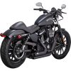 Helsystem Shortshots Staggered Svart VANCE & HINES Ljuddämpare – miniatyr 1