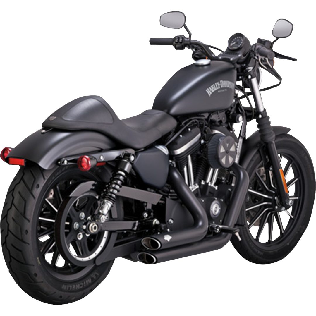 Helsystem Shortshots Staggered Svart VANCE & HINES Ljuddämpare