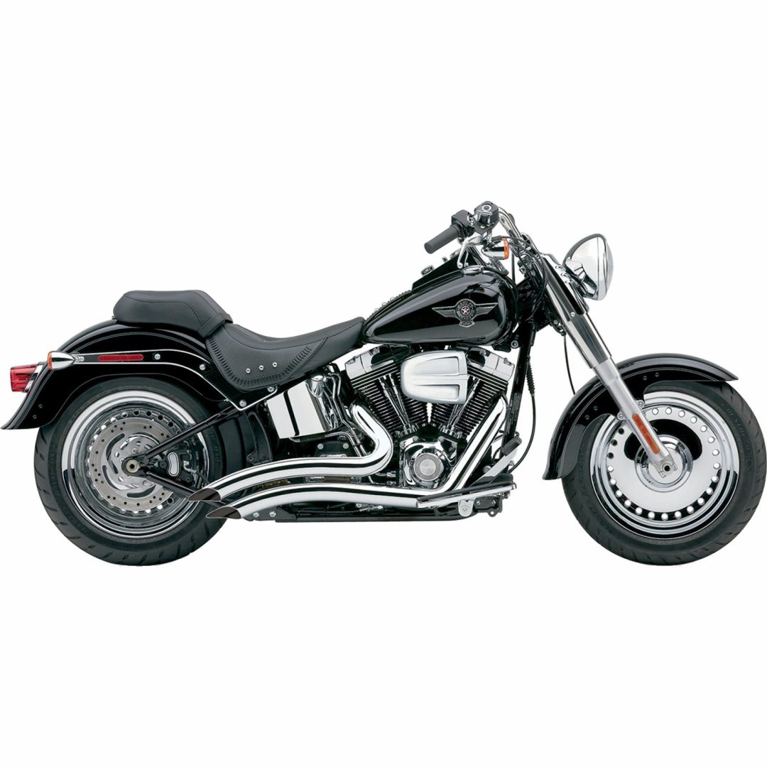 Helsystem Speedster Short Swept Cobra Chrome värmesköld