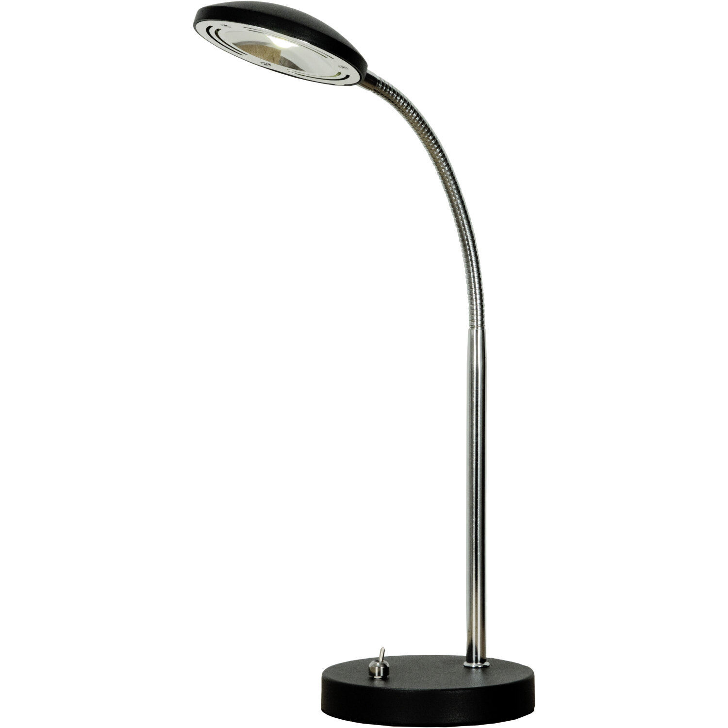 Bordslampa aneta lighting - Hero bordlampa, svart krom metall