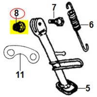 HEX. nut 8MM