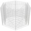 Hexagonal planteringsgabion upphöjd 160x140x100 cm vidaXL 160 x 139 x 100 cm – miniatyr 4