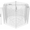 Hexagonal planteringsgabion upphöjd 160x140x100 cm vidaXL 160 x 139 x 100 cm – miniatyr 6