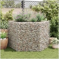 Hexagonal planteringsgabion upphöjd 160x140x100 cm vidaXL