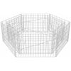 Hexagonal planteringsgabion upphöjd 160x140x50 cm vidaXL 160 x 139 x 50 cm – miniatyr 2
