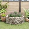 Hexagonal planteringsgabion upphöjd 160x140x50 cm vidaXL 160 x 139 x 50 cm – miniatyr 3