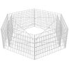 Hexagonal planteringsgabion upphöjd 160x140x50 cm vidaXL 160 x 139 x 50 cm – miniatyr 4