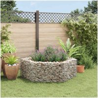 Hexagonal planteringsgabion upphöjd 160x140x50 cm vidaXL