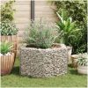 Hexagonal planteringsgabion upphöjd vidaXL 100 x 90 x 50 cm – miniatyr 3