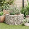 Hexagonal planteringsgabion upphöjd vidaXL 100 x 90 x 50 cm – miniatyr 1