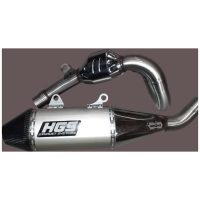 HGS Avgassystem 4T komplett set KTM450SX-F FC450 MC450F 23-.. Grey Carb