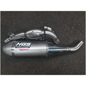 HGS Avgassystem 4T KTM EXC250F 24-.. EC250F 24-.. FE250 24-.. Grey Steel Cap