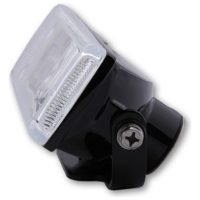 High beam and front fog lamps, black, rectangular, clear glass SHINYO