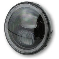 HIGHSIDER LED main headlight insert TYPE 7 with parking light ring, round, black, 5 3/4 inch