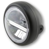 HIGHSIDER pro 5 3/4 inch LED headlight PECOS TYPE 6, matt black, with TFL, side mount