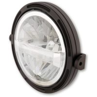 HIGHSIDER pro 7 inch LED headlight FRAME-R1 TYPE 4, black, side mount