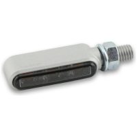 HIGHSIDER pro Bronx LED Indicator Silver/Smoke E-Approved (Pair)
